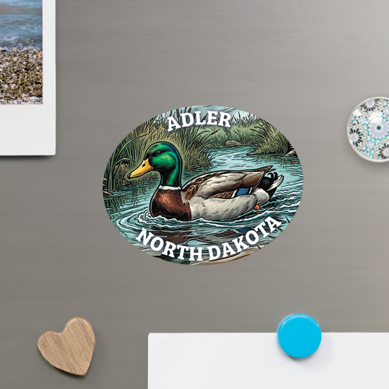 MALLARD DUCK SCENE – Mini Shaped Magnet