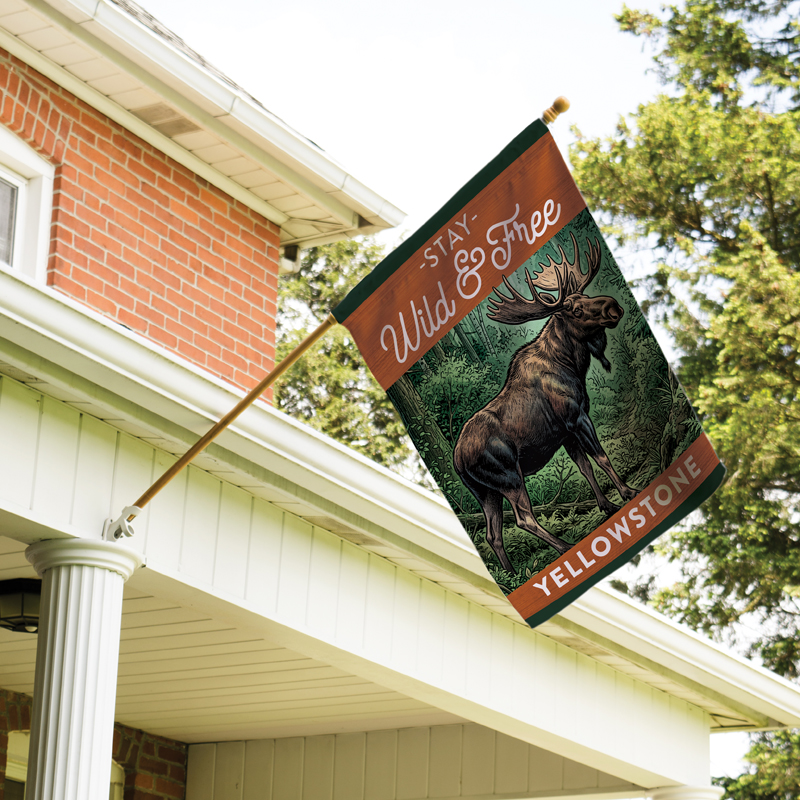 MOOSE SCENE – Large Flag