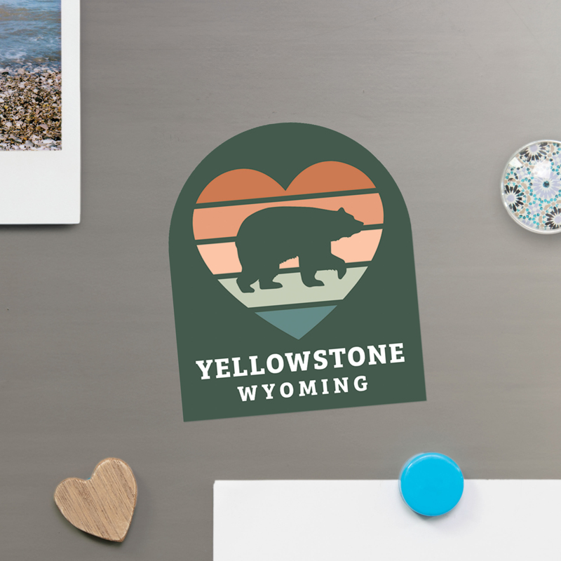 HEART BEAR – Mini Shaped Magnet