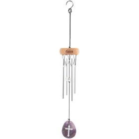 Mini Stone chime "Faith-Cross"