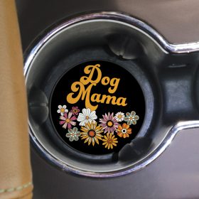 "Dog Mama" Round Car Coaster - Bulk