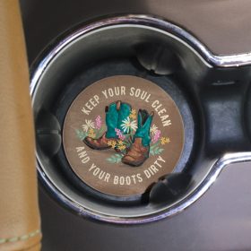 "Soul Clean" Round Car Coaster - Bulk