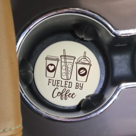 Fueled by Coffee Car Coaster