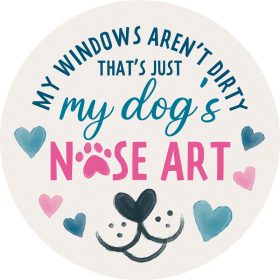 "Dog Nose Art" Car Coaster -bulk