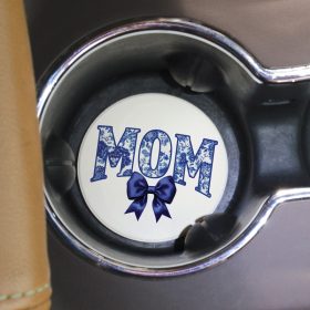 "Mom Bow" Car Coaster -bulk