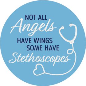 "Stethoscopes" Round Car Coaster - Bulk