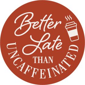 "Uncaffeinated" Round Car Coaster - Bulk