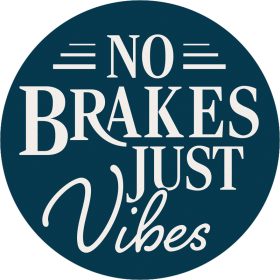"Just Vibes" Round Car Coaster - Bulk