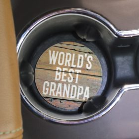 "Grandpa" Round Car Coaster - Bulk