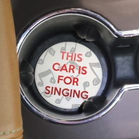 "Singing" Round Car Coaster - Bulk