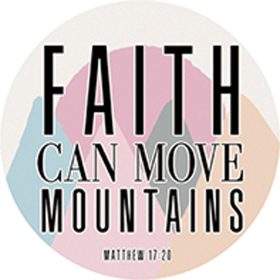 "Faith" Round Car Coaster - Bulk