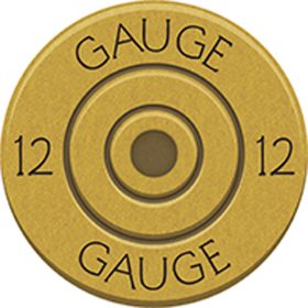 "12 Gauge" Round Car Coaster - Bulk