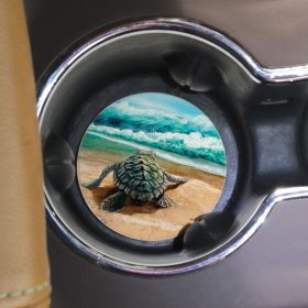 "Turtle" Round Car Coaster - Bulk
