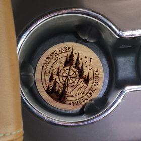 "Scenic Route" Round Car Coaster - Bulk