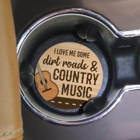 "Dirt Roads" Round Car Coaster - Bulk