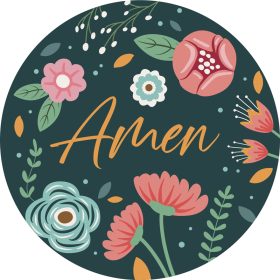 "Amen" Round Car Coaster - Bulk