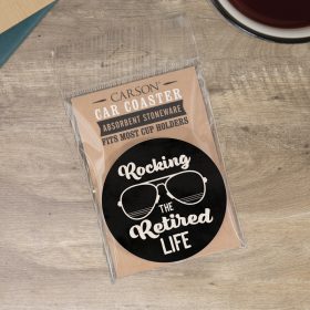 Retired Life Packaged Car Coaster