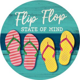 Flip Flops Packaged Car Coaster