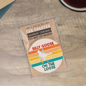 Silly Goose Packaged Car Coaster