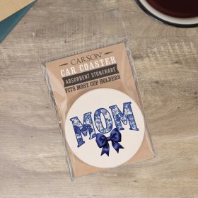"Mom Bow" Car Coaster - Packaged