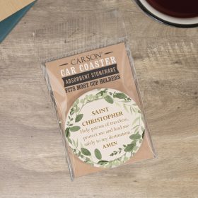 "St. Christopher" Car Coaster - Packaged