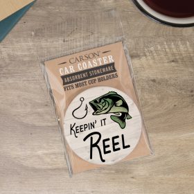 "Reel" Round Car Coaster - Packaged