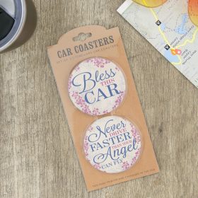 "Car Floral" Car Coaster Set
