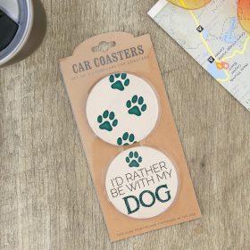 "Dog" Car Coaster Set
