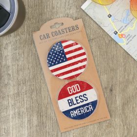"USA" Car Coaster Set