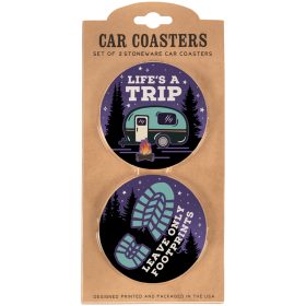 "Outdoor" Car coaster 2 Piece Set