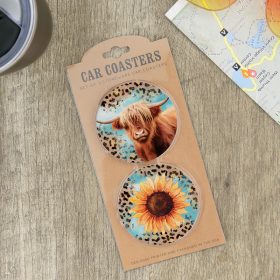 "Farm" Car Coaster Set
