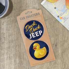 "Duck Duck Jeep" Car Coaster Set