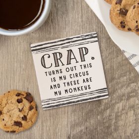 Circus Square House Coaster - Bulk