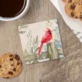 Cardinal Fence Square House Coaster - Bulk