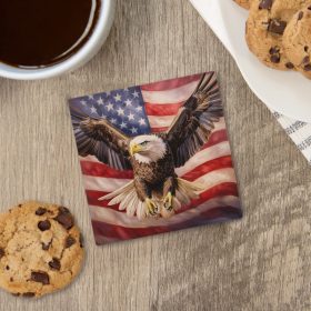 Free & Brave Square House Coaster - Bulk