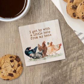 My Hens Square  Coaster