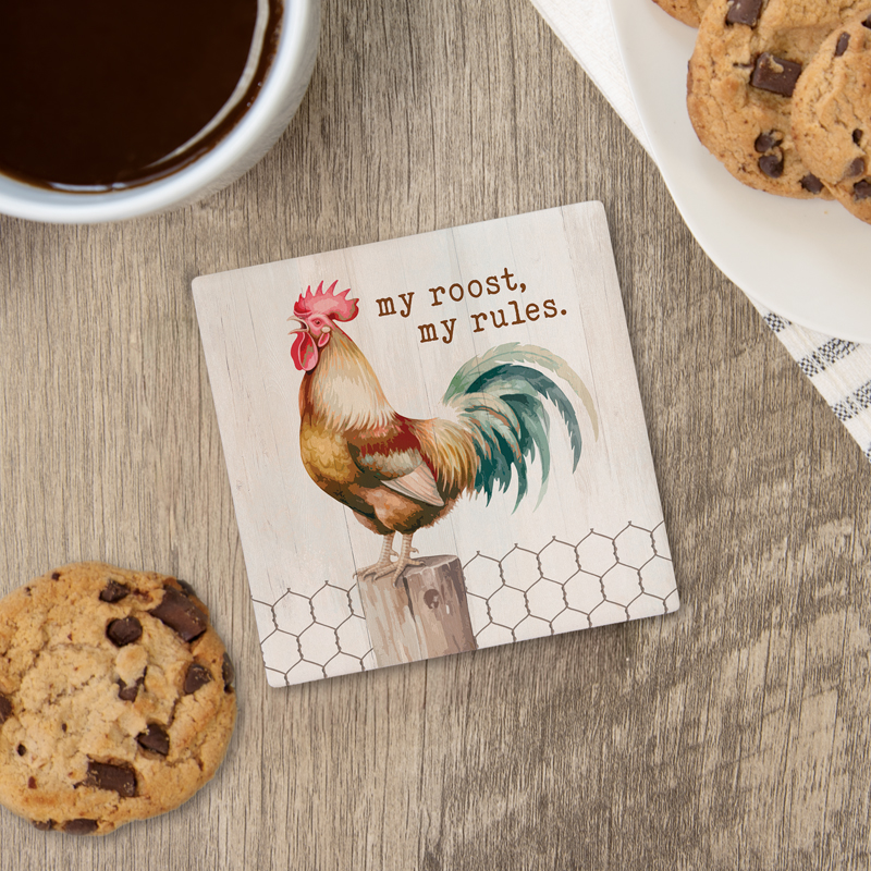 "My Roost" Square Car Coaster – Bulk