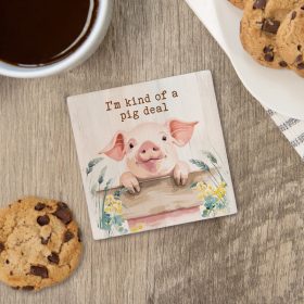 Pig Square  Coaster