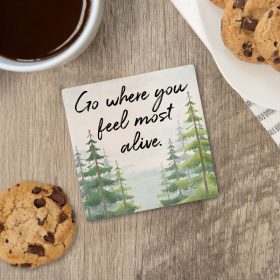 "Tree Most Alive" Square House Coaster - Bulk