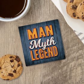 "Legend" Square House Coaster - Bulk