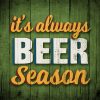 "Beer Season" Square House Coaster - Bulk