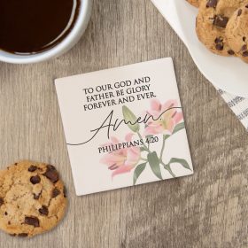 "Forever And Ever" Square House Coaster - Bulk