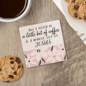 "Lot Of Jesus" Square House Coaster – Bulk