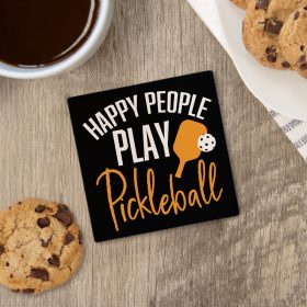 "Happy People" Square House Coaster – Bulk