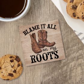 "Roots" Square House Coaster – Bulk