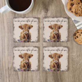 Gate Open Square House Coaster - Set