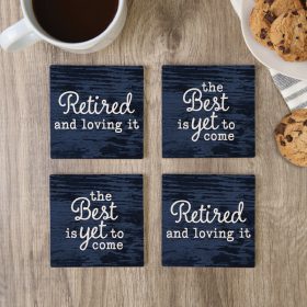 Retired Square House Coaster - Set