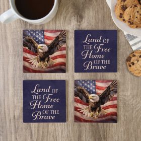 Eagle Square House Coaster - Set